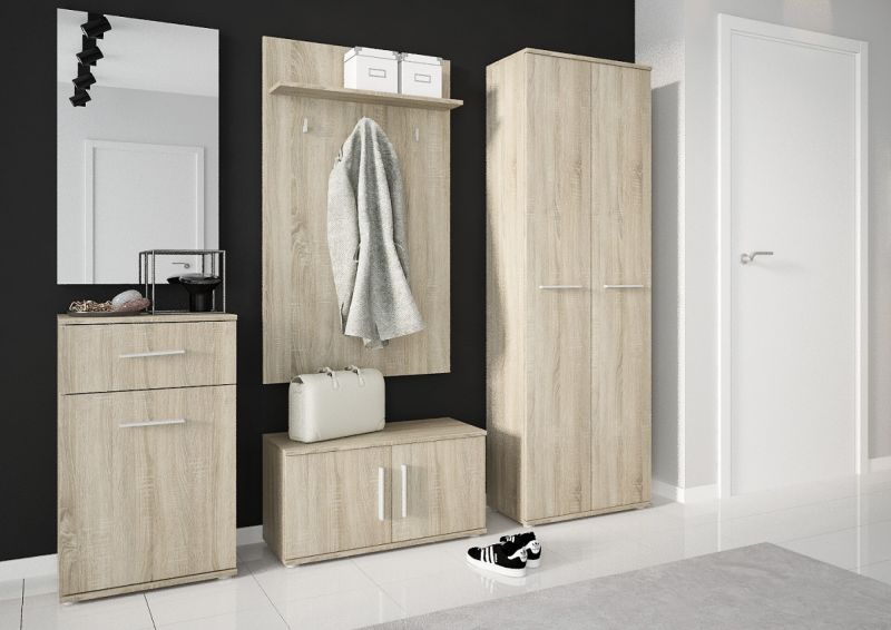 Botník, 74cm, dub sonoma, GEMINI 2D