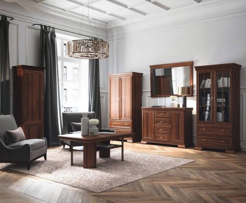 Skriňa, 158cm, kombinovaná, sosna andersen, zrkadlo, KORA KS2