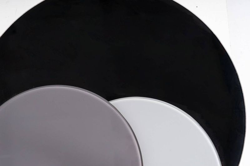 Set konferenčných stolíkov, 80x80cm, svetlo sivý, sivý, čierny, Signal, ARTEMIDA