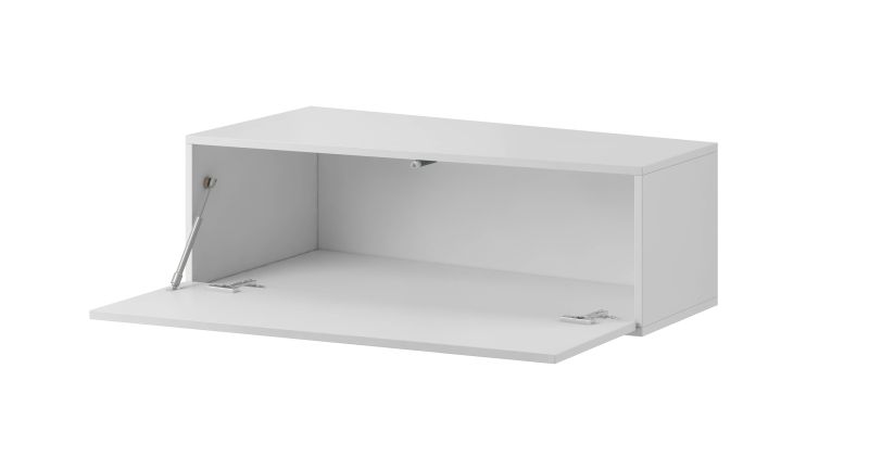 Televízny stolík, 90cm, biely, VIGO SLANT 90