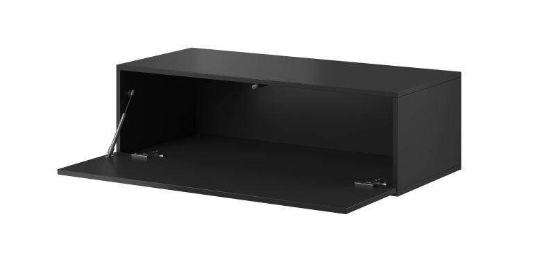 Televízny stolík, 100cm, čierny, VIGO SLANT 100