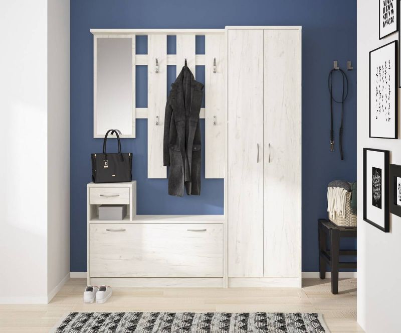 Predsieň, 155cm, craft white, IZA
