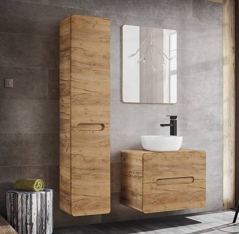 Skrinka do kúpeľne, 35cm, dub craft zlatý, ARUBA CRAFT 830