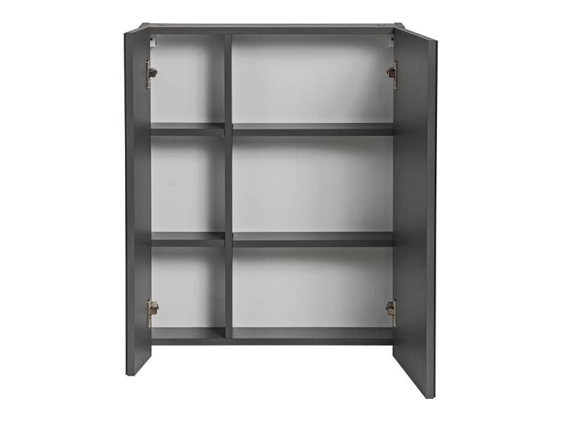 Skrinka so zrkadlom, 60cm, sivá, MONAKO GREY 840