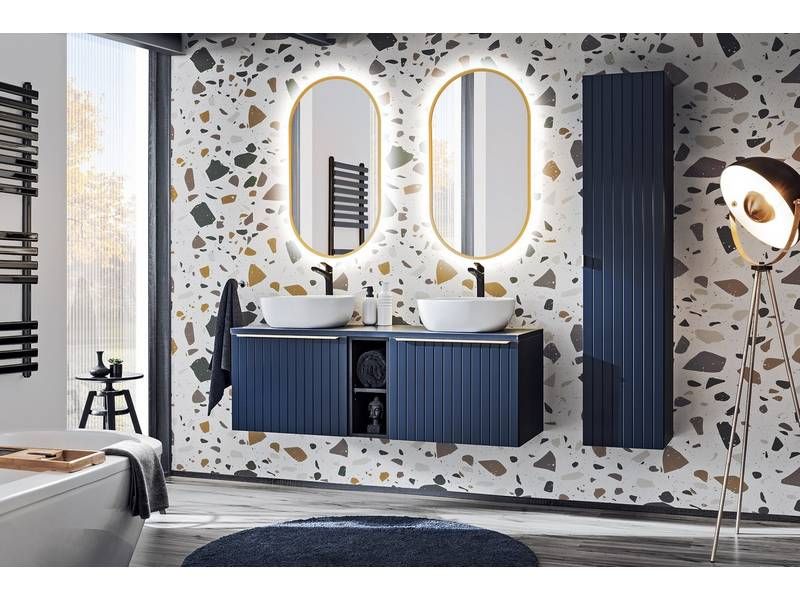 Skrinka do kúpeľne, 20cm, sivá kosmos, SANTA FE 81-01