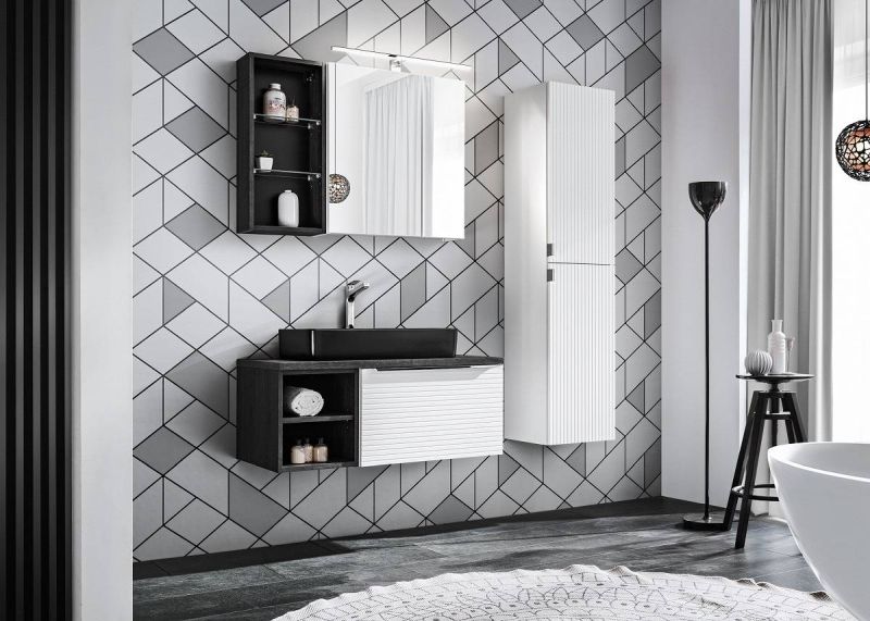 Skrinka do kúpeľne, 30cm, dub sherman, LEONARDO 81-01-A