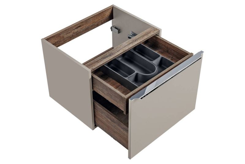 Skrinka pod umývadlo, 60cm, sivý krém, SANTA FE TAUPE 82-60-B-2S