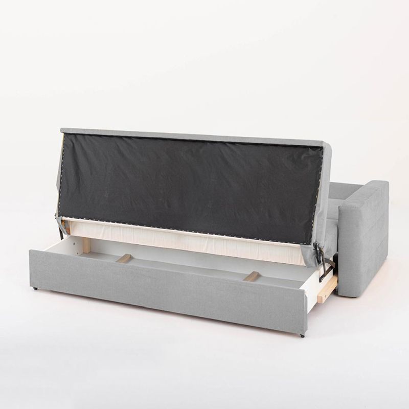 Trojsed s rozkladom a úložným priestorom, látka sivá, SARA III