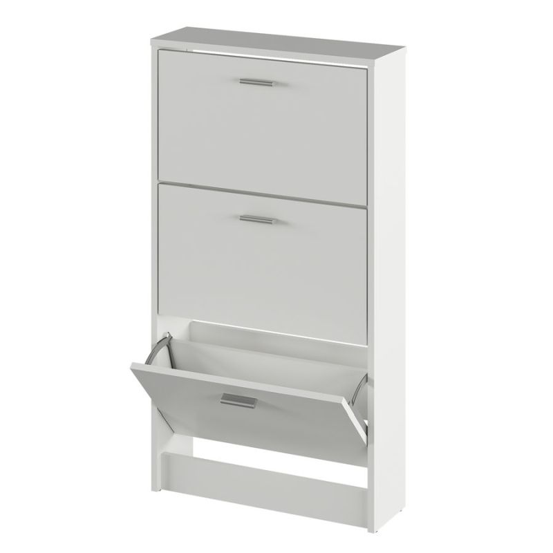 Botník, 58cm, 3-radový, biely, MOBI 13