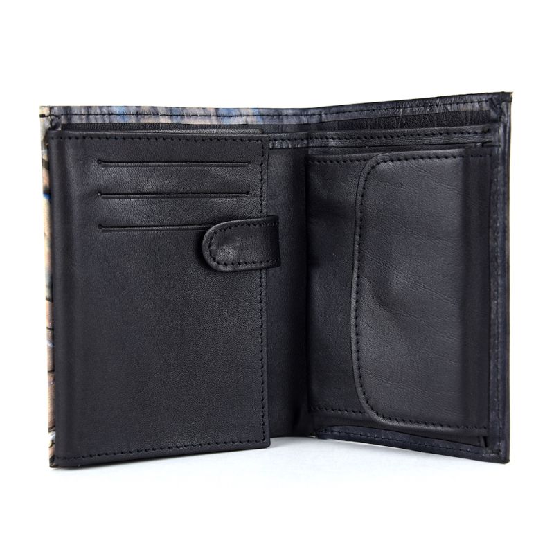 Ručne maľovaná kožená peňaženka 8560 s motívom Pod palmami