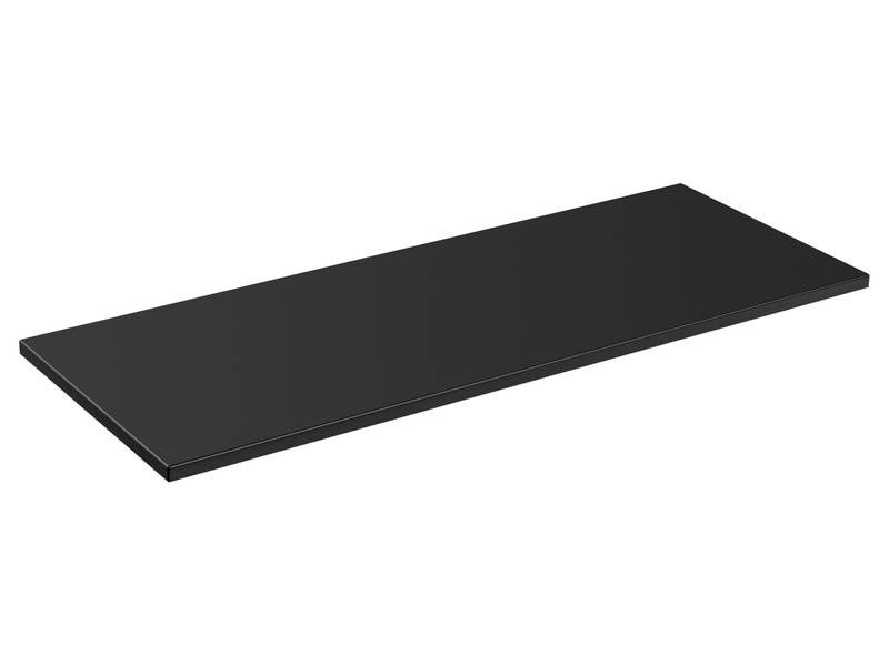 Kúpeľňová doska, 120cm, čierny mat, ADEL BLACK 89-120-B-46