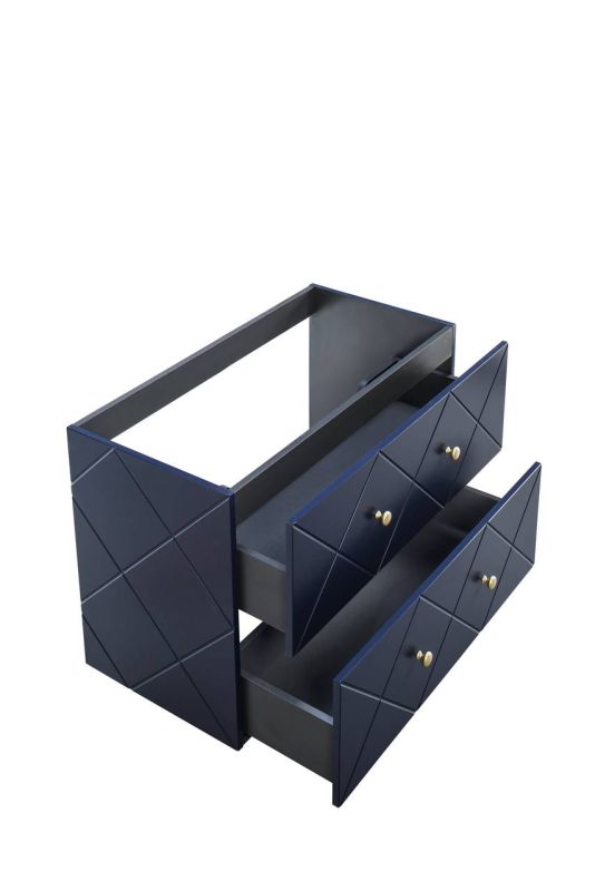 Skrinka pod umývadlo, 90cm, modrá, ELEGANCE BLUE 82-90