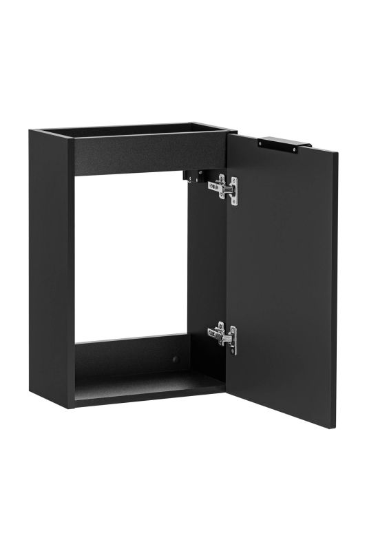 Skrinka do kúpeľne, 40cm, čierny mat, ADEL BLACK 82-40-B-1D