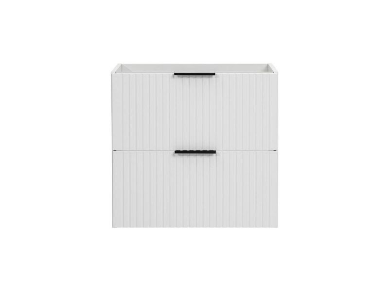 Skrinka pod umývadlo, 60cm, biela, ADEL WHITE 82-60-B-2S