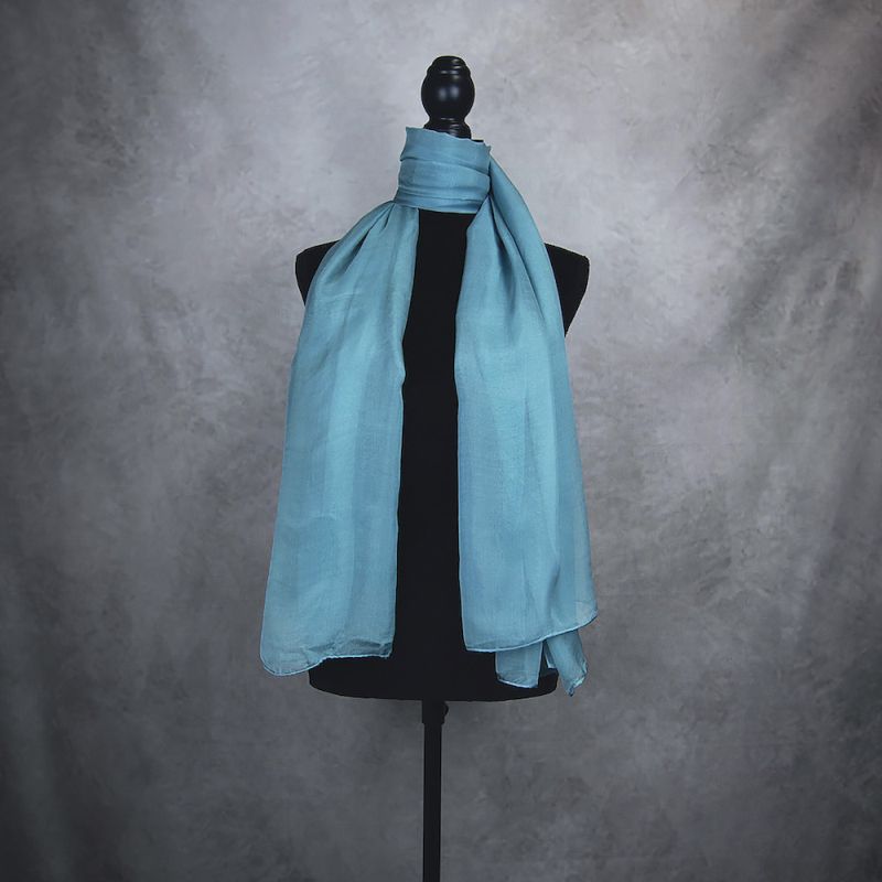 Hodvábny šál PETROLEJOVÝ 180 x 110cm