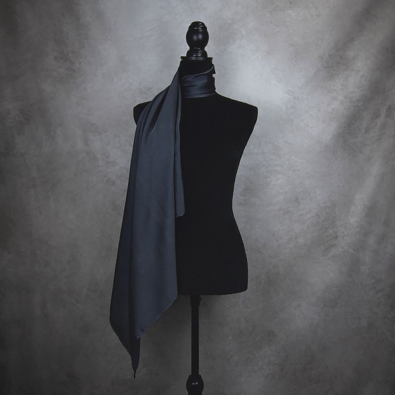 Hodvábna šatka ČIERNA, 90 x 90cm