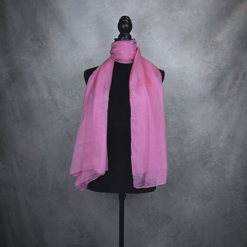 Hodvábny šál STARO RUŽOVÝ 180 x 110cm, Made in SLOVAKIA