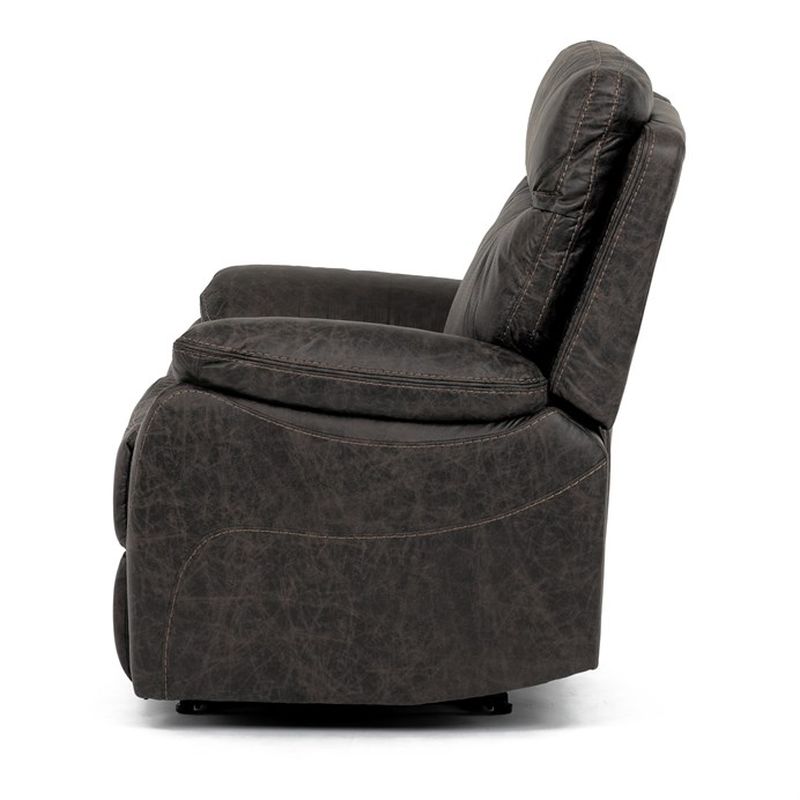 Elektrické relaxačné kreslo hnedé, TV-4094 COF3, polohovateľné