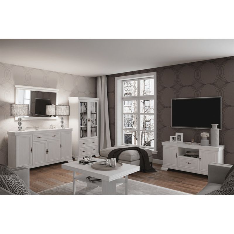 Komoda, 158cm, kombinovaná, sosna andersen, KORA KK6P