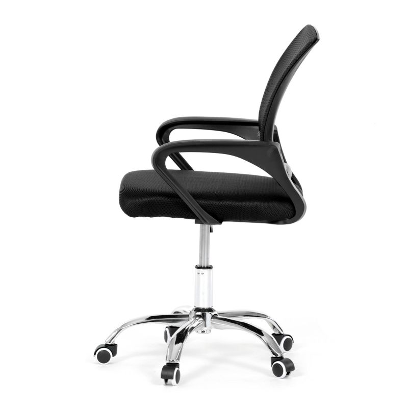 Detská stolička, čierna, sieťovina, 120 kg, KA-L103 BK