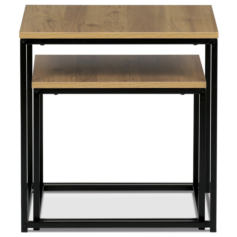 Set 2 ks stolíkov 50x50cm, MDF Divoký dub, AF-076 OAK