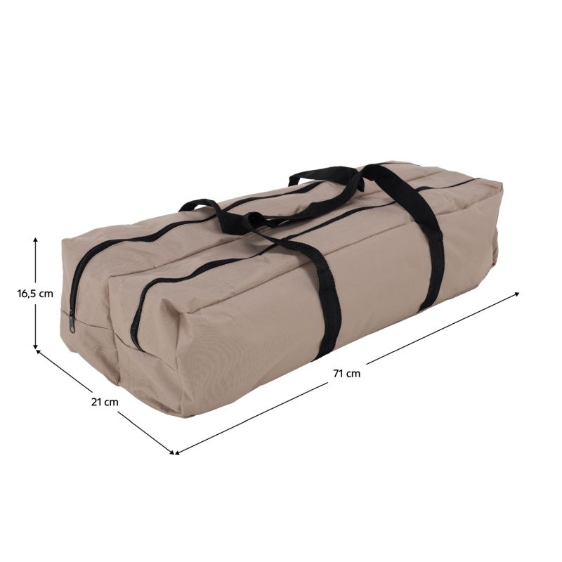 Kempingový stôl, 120x60cm, hnedý, ARTUR