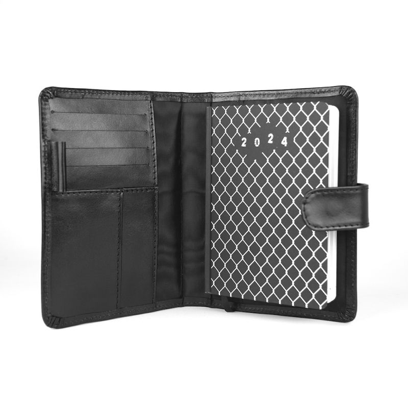 Kožený diár č.8084 v čiernej farbe