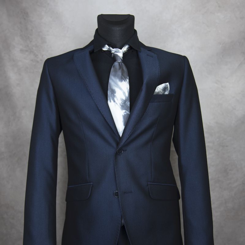 Hodvábna kravata + vreckovka LIMITED_26, Slovenská výroba