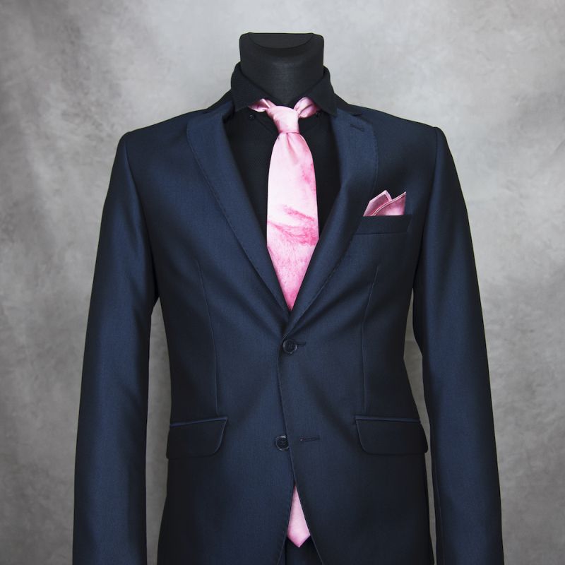 Hodvábna kravata + vreckovka LIMITED_42, Slovenská výroba