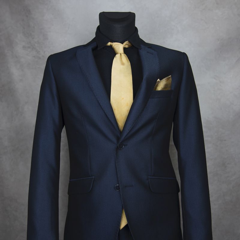 Hodvábna kravata + vreckovka LIMITED_45, Slovenská výroba