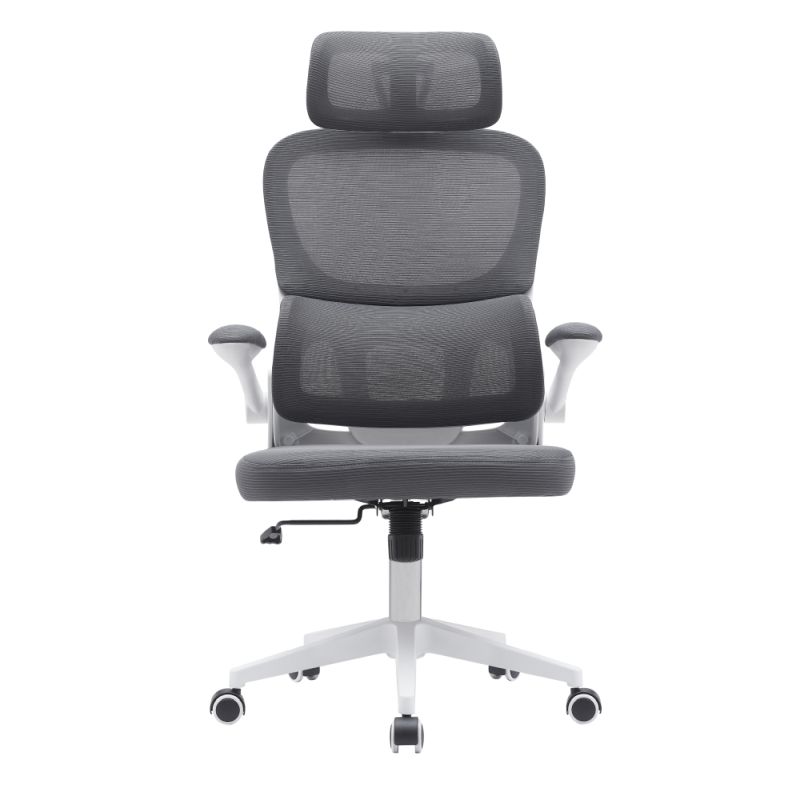 Kancelárske kreslo, tmavosivá sieťovina, RENARD