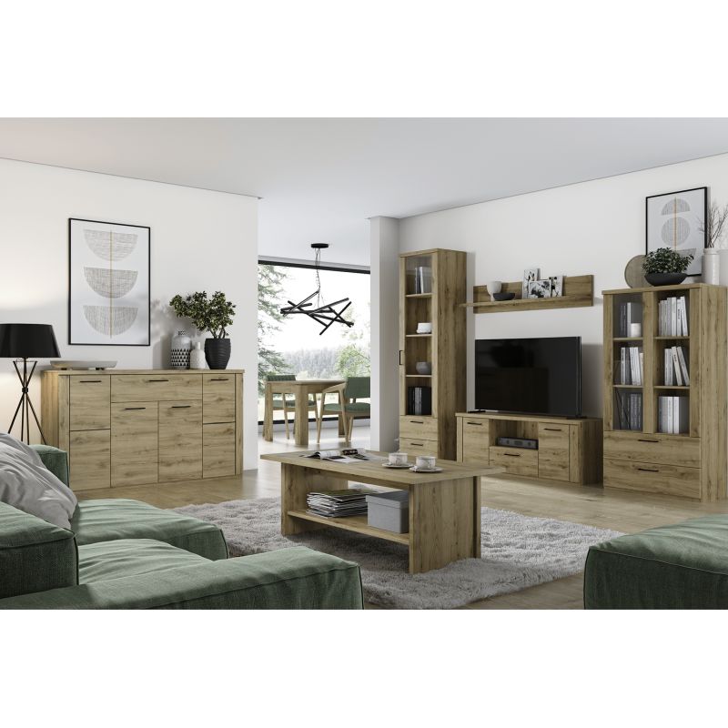 Vitrína, 55cm, dub navarra, DORSI 1W2S