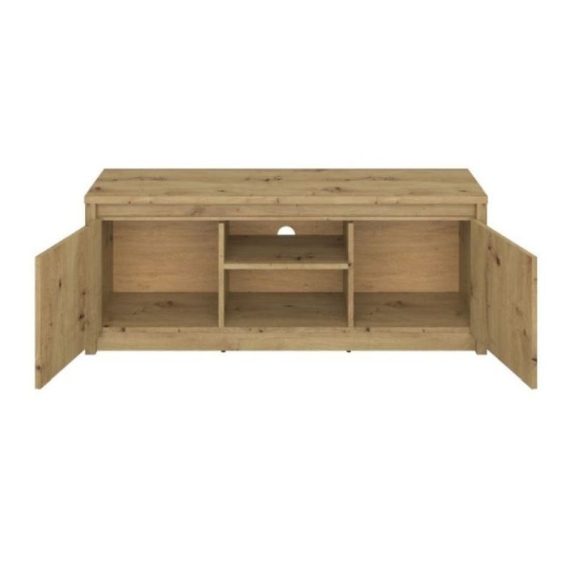 TV stolík, 125cm, dub artisan, AIRON 2D