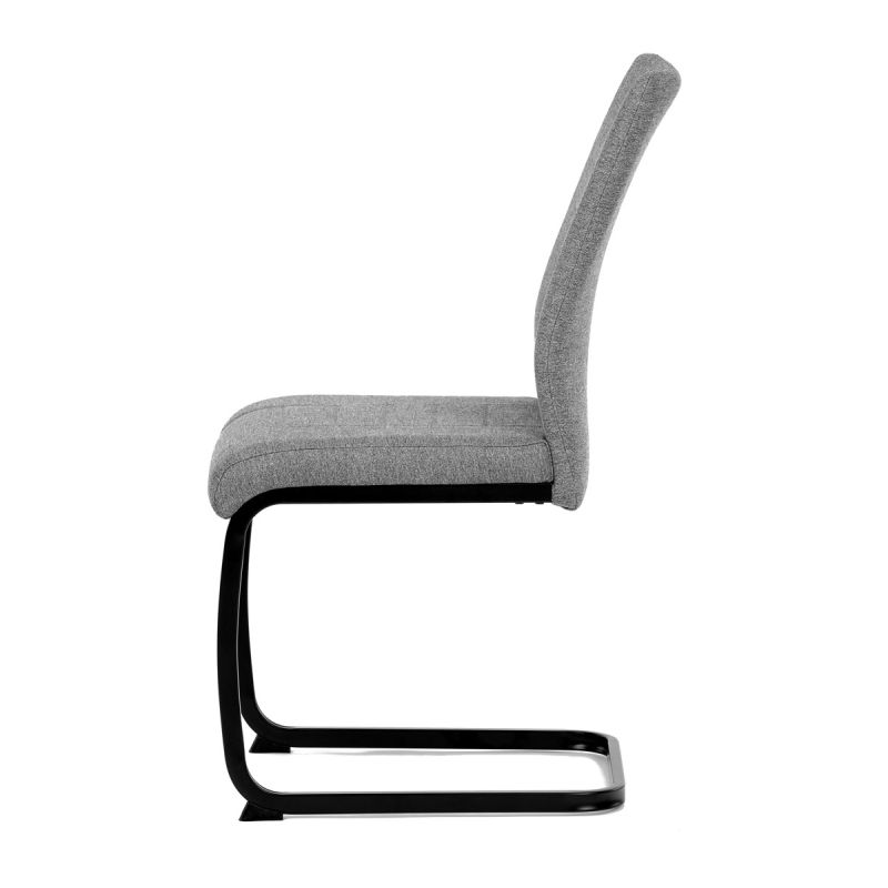 Jedálenská stolička, sivá, látka, DCL-438 GREY2