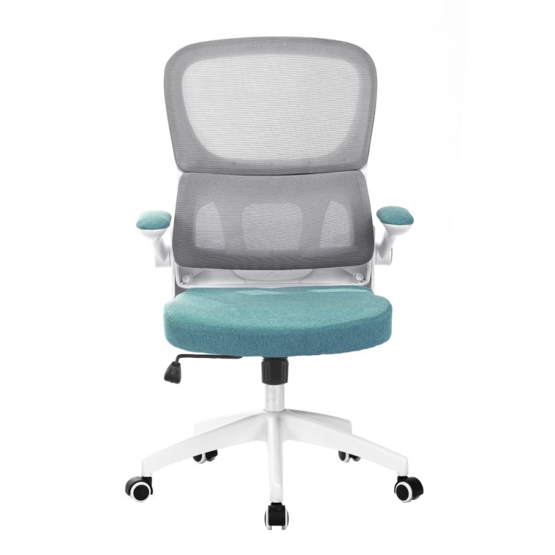 Kancelárske kreslo, hnedá sieťovina, neomint látka, RAMIRO