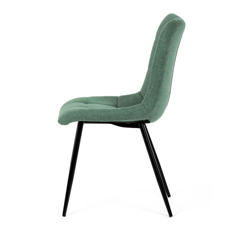 Jedálenská stolička, zelená, látka, DCL-193 GRN2