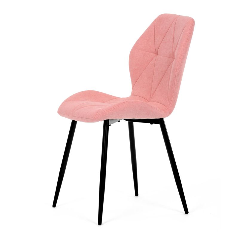 Jedálenská stolička, ružová, látka, CT-285 PINK2