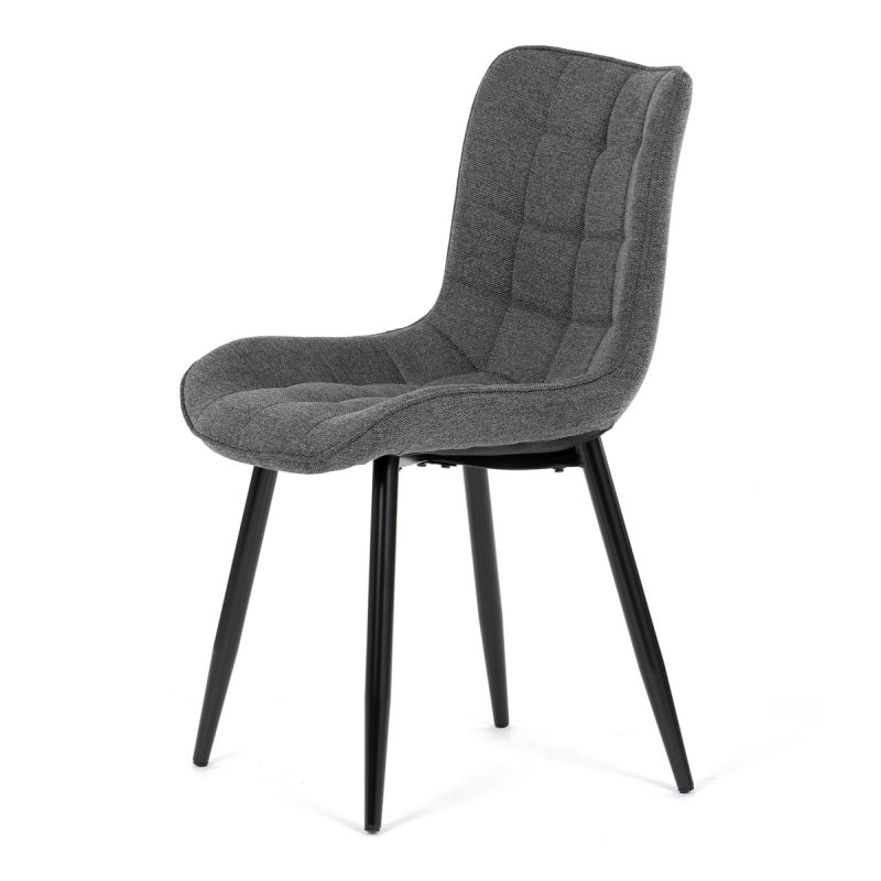 Jedálenská stolička, sivá, látka, HC-462 GREY2