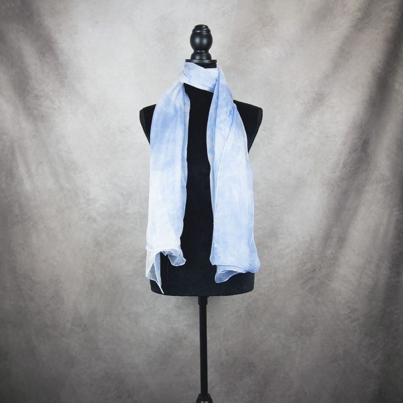 Hodvábny šál LIMITED_020, Vyrobený na Slovensku, 180 x 110cm