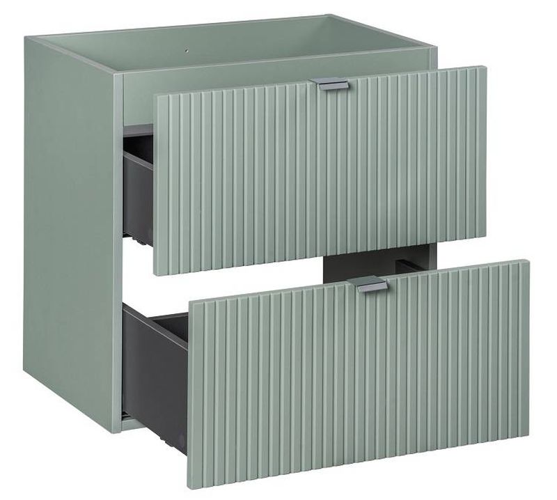 Skrinka pod umývadlo, 60cm, reed green, LINE REED GREEN 82-60-2S