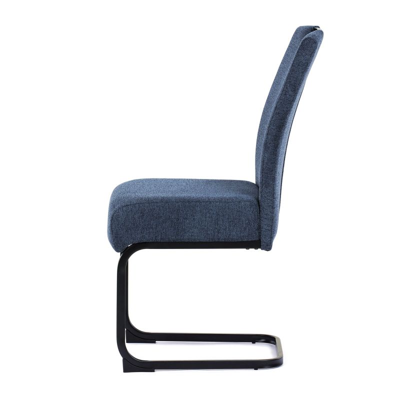 Jedálenská stolička, modrá, látka, DCL-E2008 BLUE2