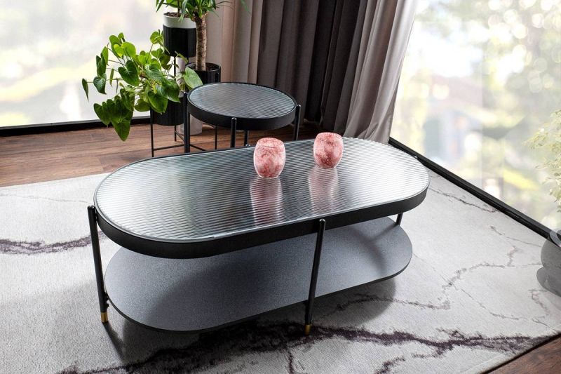 Konferenčný stolík, 45x45cm, čierny, LAGUNA A