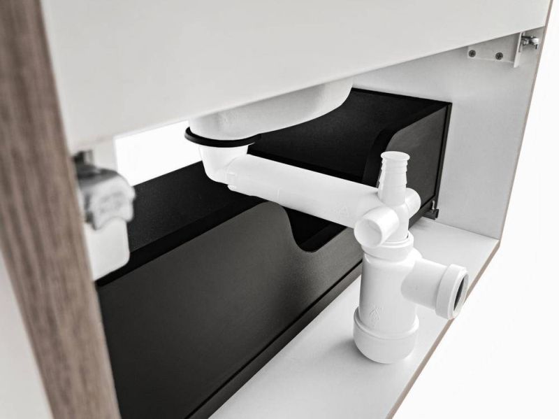 Umývadlový sifón, čierny, PRELOC 400