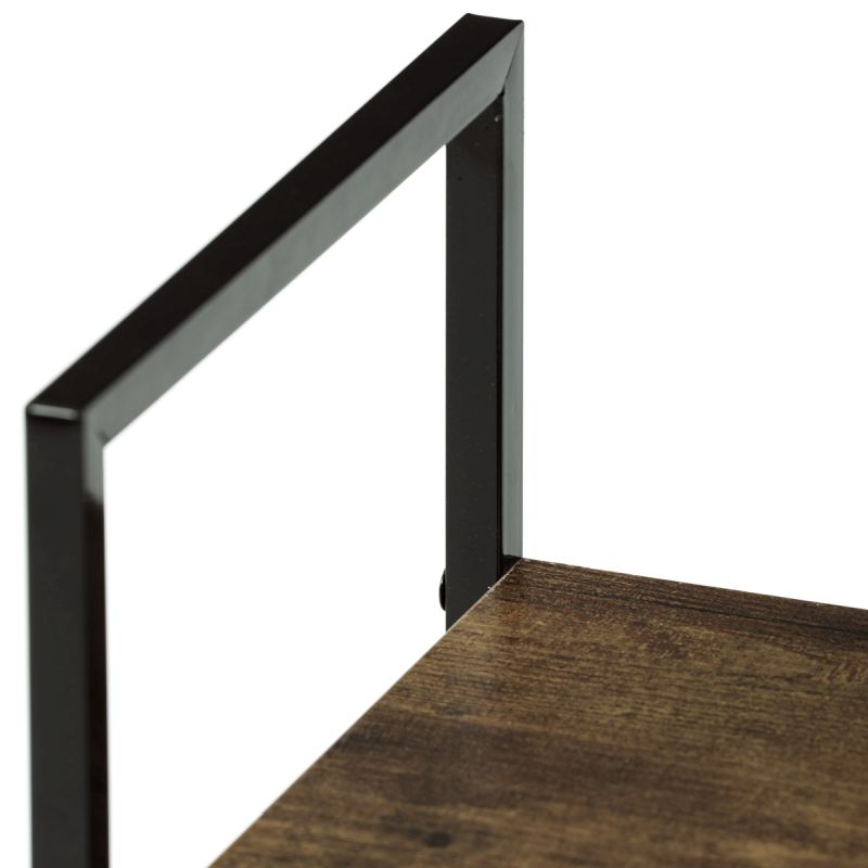 Regál, 59cm, kov, MDF, staré drevo, GD-225 OLW