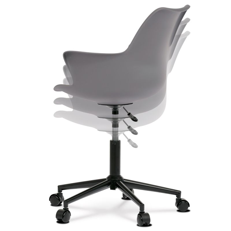 Kancelárska stolička, sivý, plast, 110 kg, KA-J772 GREY