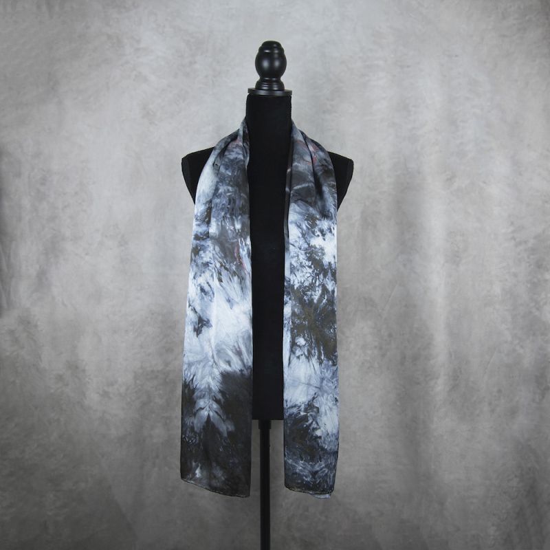 Hodvábny šál LIMITED_09, Vyrobený na Slovensku, 175 x 45cm