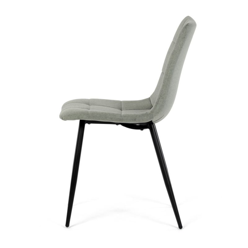 Jedálenská stolička, zelená, zamatová, látka, DCL-X7015 GRN2