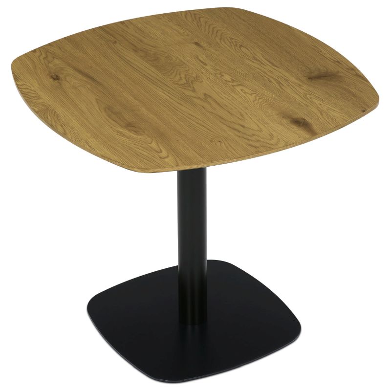 Jedálenský stôl, 80x80cm, MDF, dub, DT-X7117 OAK