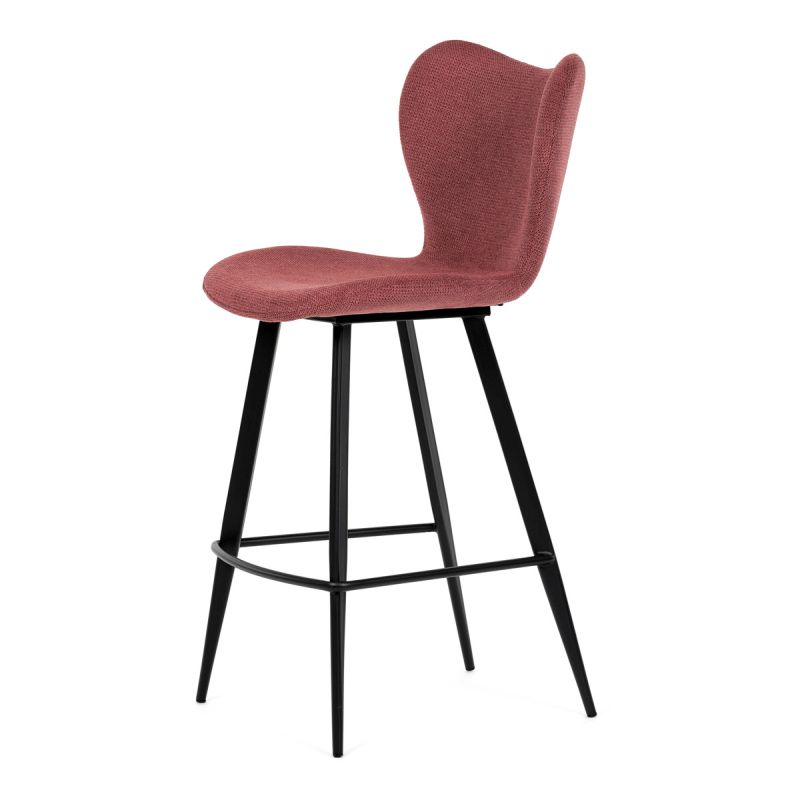 Barová stolička, červená látka, AUB-1068 RED2