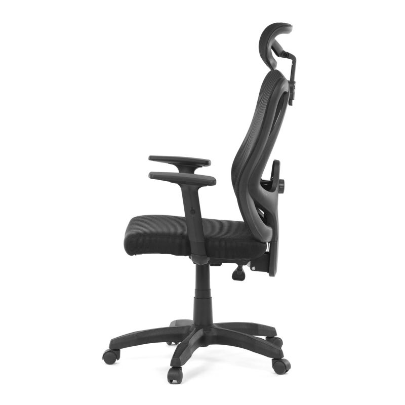 Kancelárska stolička, čierna, sieťovina, 120 kg, KA-R215 BK